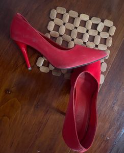 Red High Heel Pumps