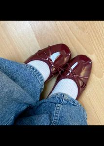 Zara Red Ballet Flats