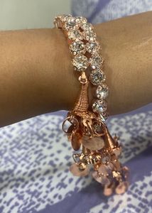 Sparkling Gemstone Charm Bracelet