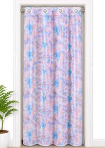 Floral Sheer Door Curtain Panel
