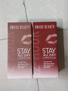 Swiss Beauty Stay All Day Lipstick (2 Shades)