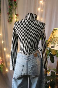 Checkered Fitted Top