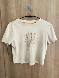 Cream Cherub Graphic Tee