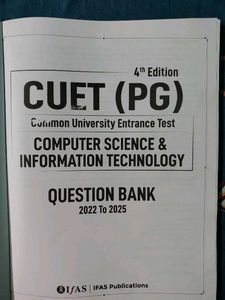CUET (PG) 2026 Computer Science Book