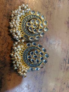 Designer Kundan Pearl Earrings