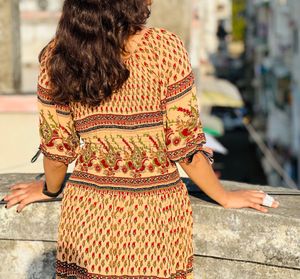 Rajasthani Bharat Work Long Dress For Women