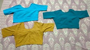 6 Pcs Stylish Blouse Combo Set | Ready-to-Wear Sar