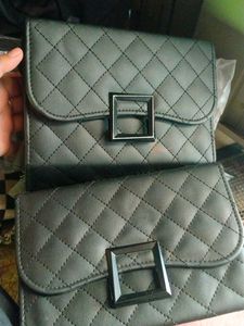 Quilted Shoulder Bag combo of two