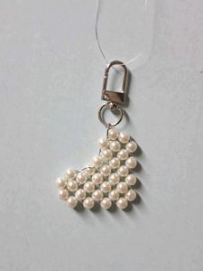 Pearl Heart Keychain