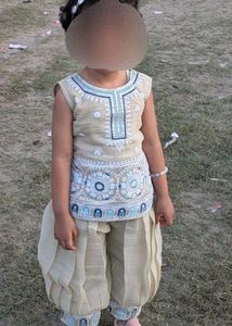 Embroidered Baby Girl Kurta Set