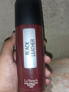 La'French Black Leather Body Spray 24 longlastc