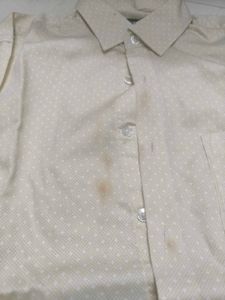 Men's Dotted Button-Down Shirt