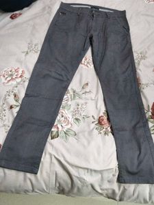 Classic Slim Fit Grey Chinos