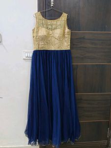 Stunning Blue & Gold Gown