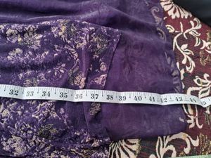 Elegant Purple Floral Print Dress