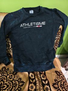 Denim Athlete Sweatshirt