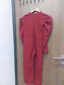 Maroon jumpsuit