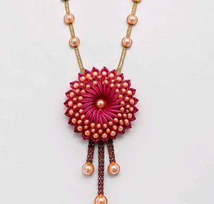 A beautiful pinkish necklace