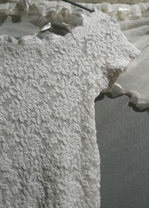 White Lace Puff Sleeve Top