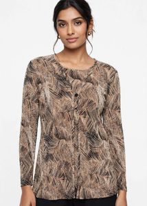 Chic Printed Long Sleeve Top