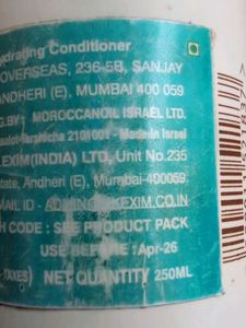 Moroccanoil Hydrating Conditioner 1 month exp