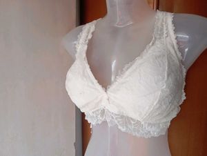 White Lace Bra