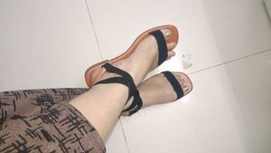 Tan Ankle Strap Sandals