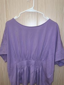 Lilac Oversized Batwing T-Shirt