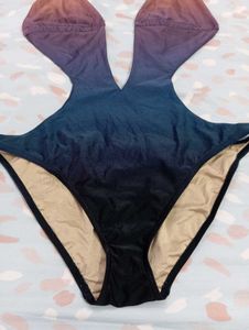 Stylish Ombre One-Piece Swimsuit