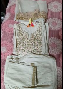 Elegant Embroidered Kurta Set with Dupatta