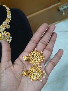 Exquisite Gold-Plated stone  Necklace Set