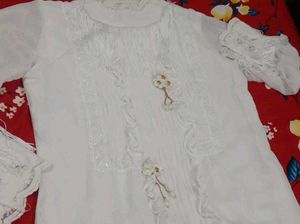 White Embellished Kurti