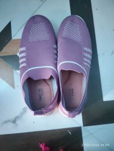 Comfortable Purple Slip-On Shoes