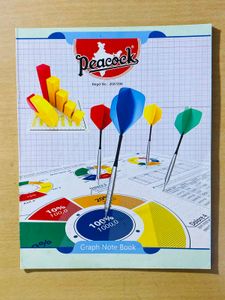 Peacock Graph Note Book - Ideal for Students
