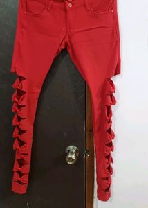 Red Designer Jeans