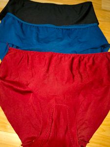 Comfortable Women's Briefs - Pack of 3 red, blue,b