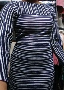 Striped Long Sleeve Dress