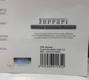 Authentic Ferrari Stickers brand New