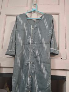 💥Grey Printed Kurta