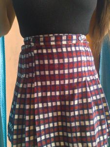 🌸Red Plaid Mini Skirt🌸