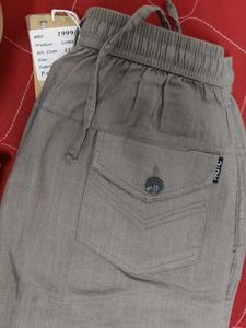 Comfortable Grey Linen Pants