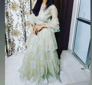 pastel green lehnga choli