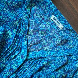 Floral Blue Top