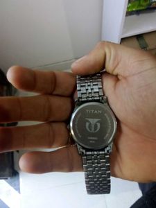 Titan Silver-Tone Watch