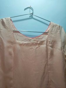 Peach Suit Salvar Dupatta Set