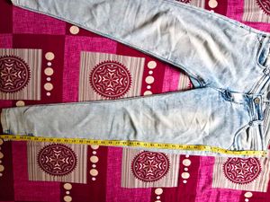Light Blue Acid Wash Jeans