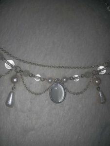 Elegant Pearl &amp; Crystal Body Chain