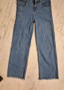 Light Wash Wide Leg Jeans