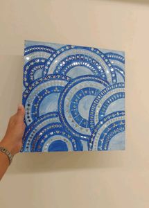 Handmade Blue Mosaic Artwork