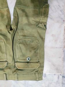 Olive Green Cargo Joggers